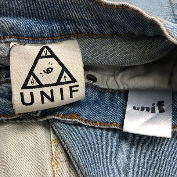 UNIF High Waisted Light Blue Jeans - Size 27 - Picture 7 of 8